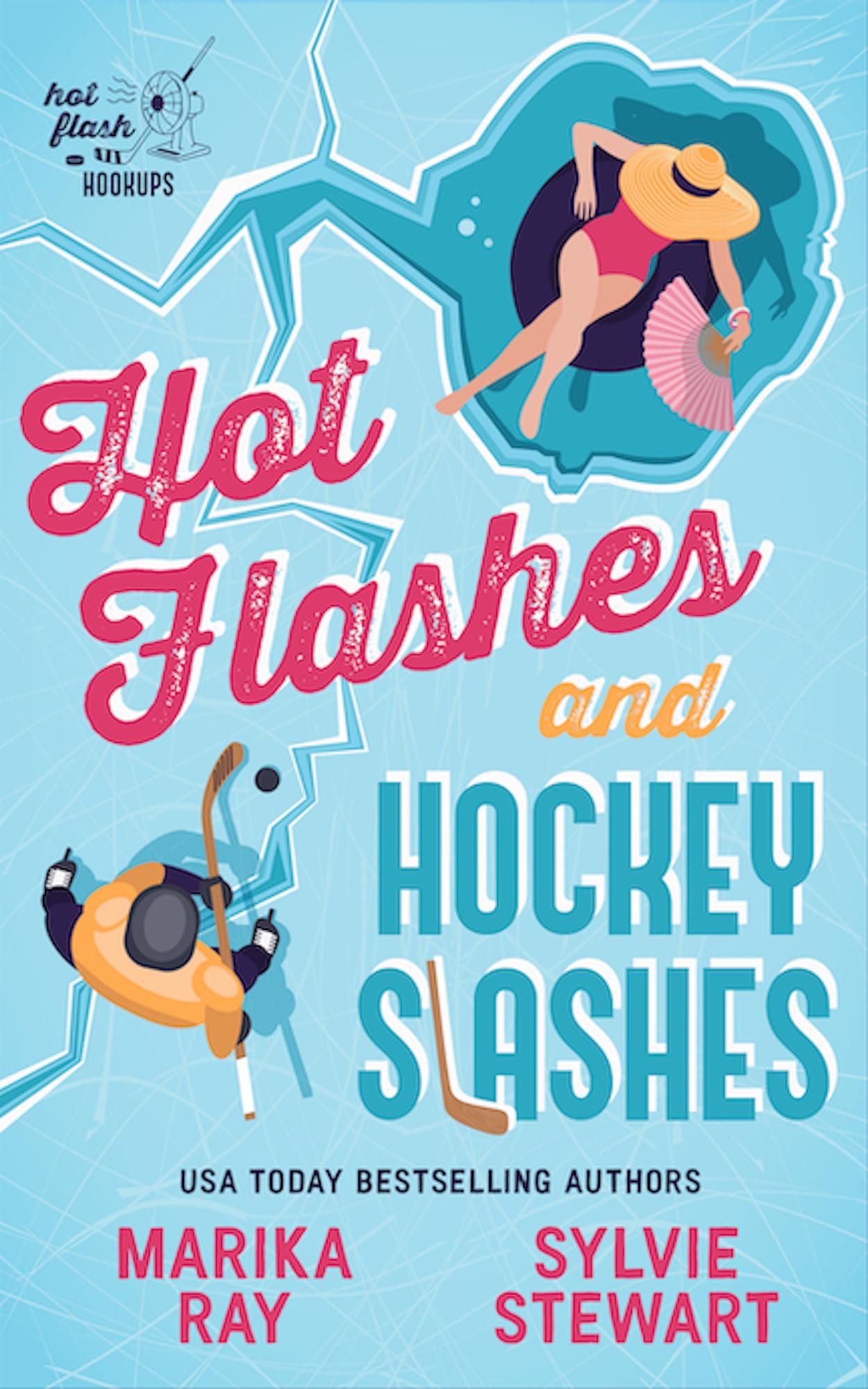 Hot Flashes and Hockey Slashes (Hot Flash Hookups Book 1) Cover